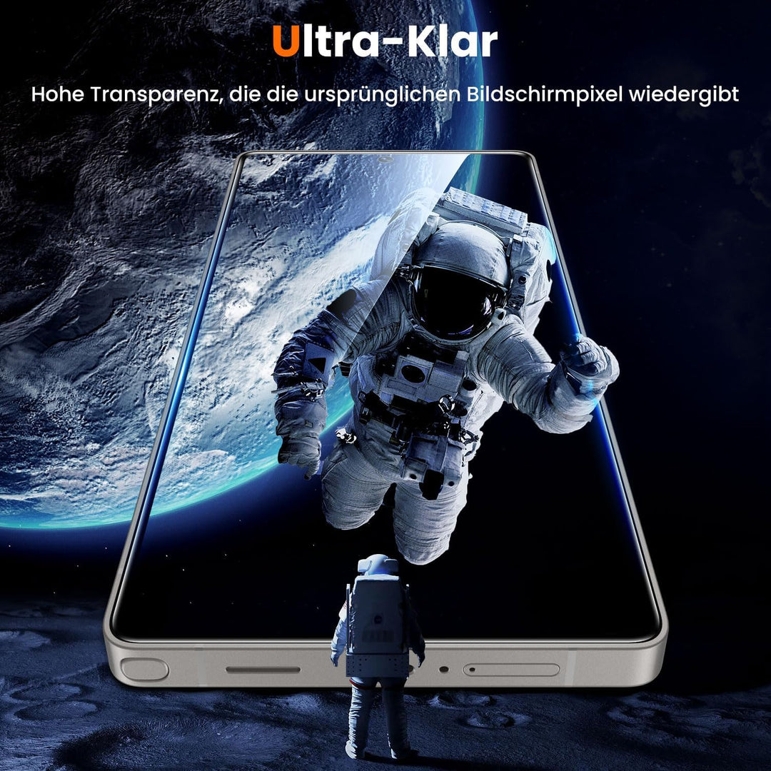 UniqueMe für Samsung Galaxy S25 Ultra für Panzerglas - [Full Screen Displayschutz] Schutzfolie für S