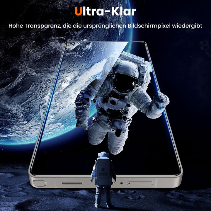 UniqueMe für Samsung Galaxy S25 Ultra für Panzerglas - [Full Screen Displayschutz] Schutzfolie für S