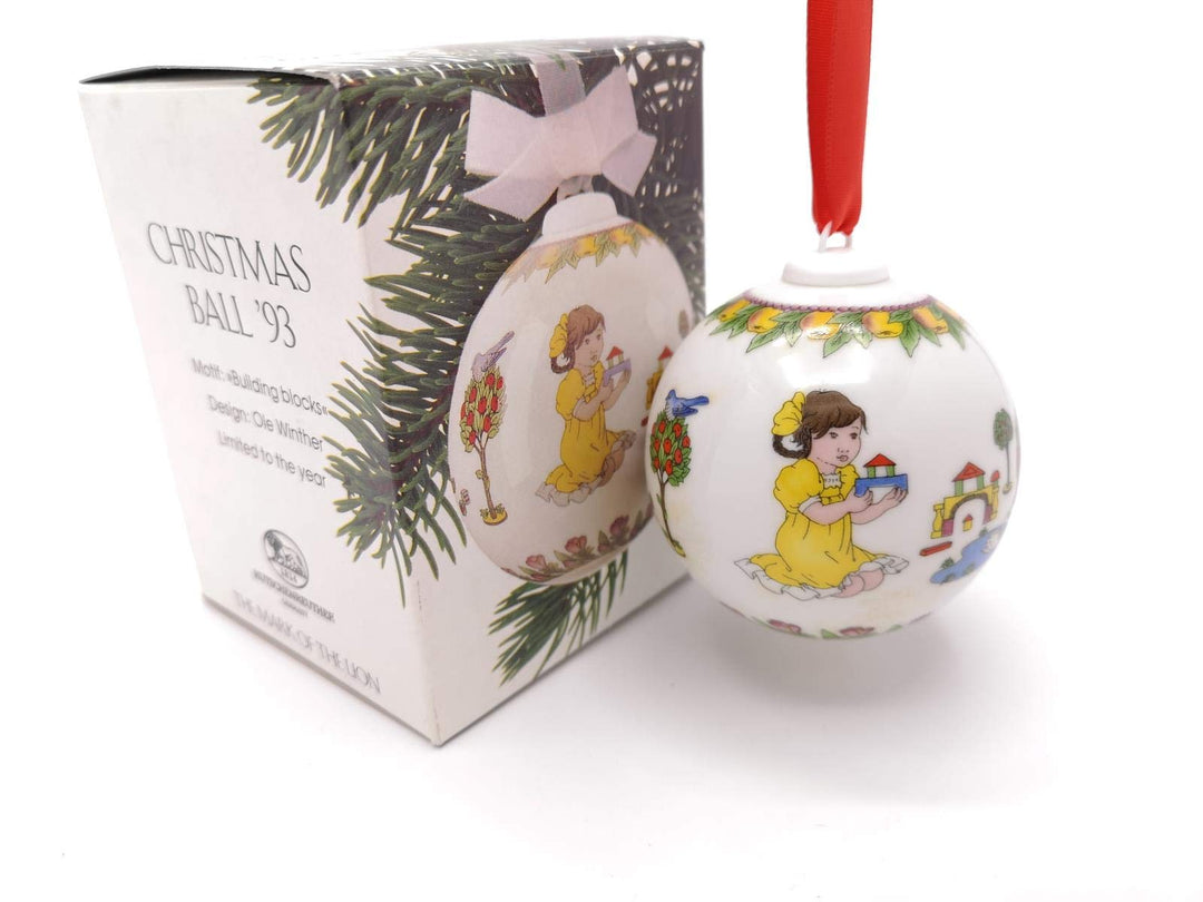 Hutschenreuther - Weihnachtskugel 1993 - Kugel aus Porzellan - NEU - OVP - 1. WAHL