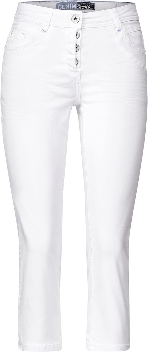 Cecil Damen 3/4-Jeanshose 25W / 22L Weiss, 25W / 22L Weiss