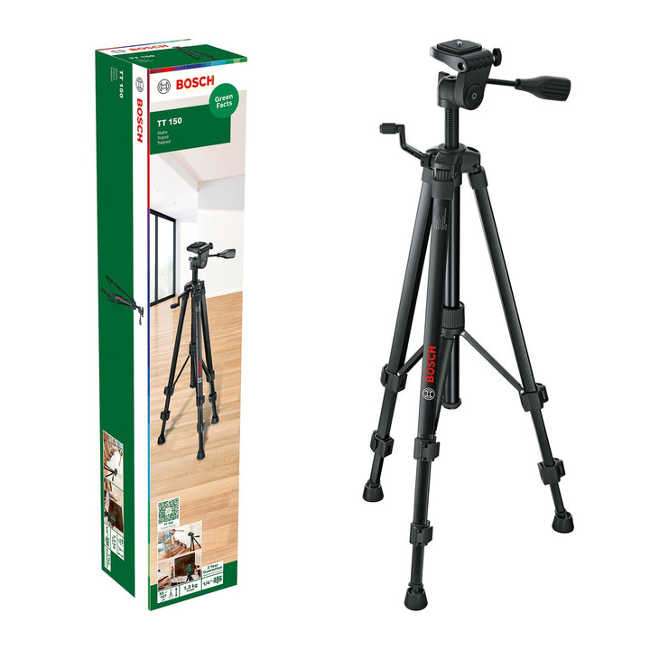 Bosch Premium-Stativ TT 150 (höhenverstellbar von 55-157 cm für schnelle und flexible Positionierung