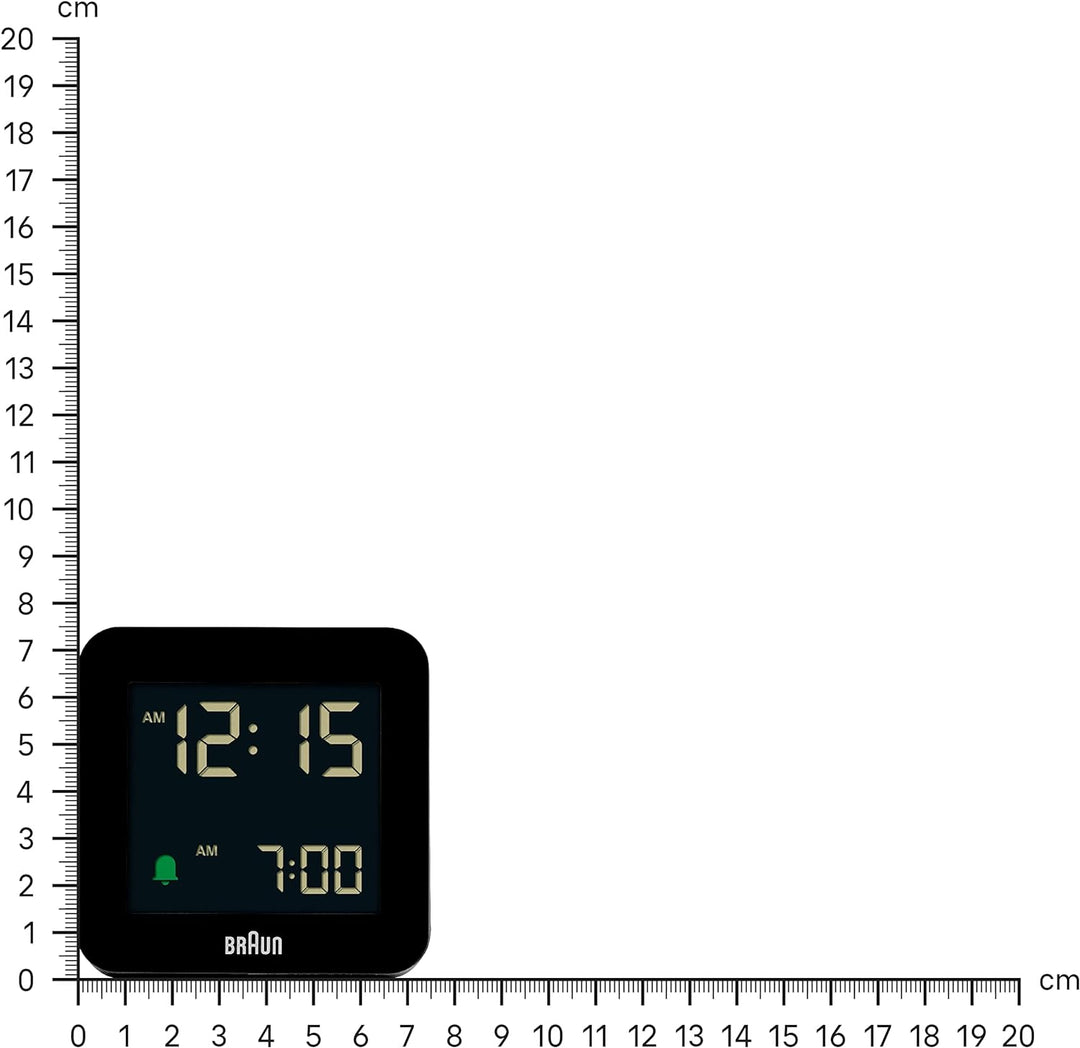 Braun Digitaler Wecker Schlummerfunktion, Negatives LC-Display, Schnelleinstellfunktion, Crescendo-A