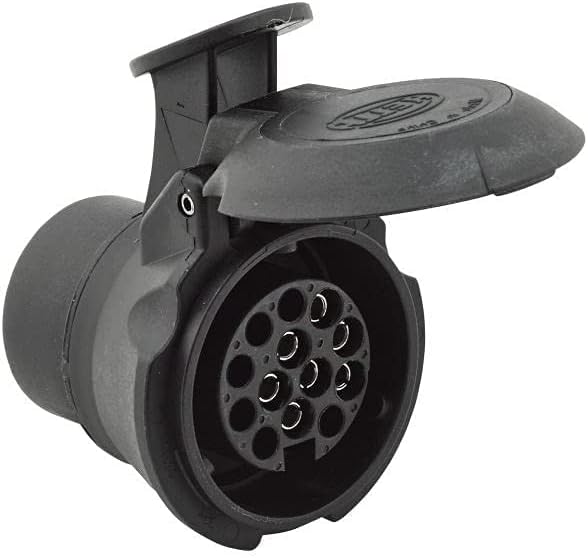 HELLA 8JA 008 969-011 Adapter, Steckdose - 12V - von 7-polig auf 13-polig - Länge: 57mm 7-pol Steckd