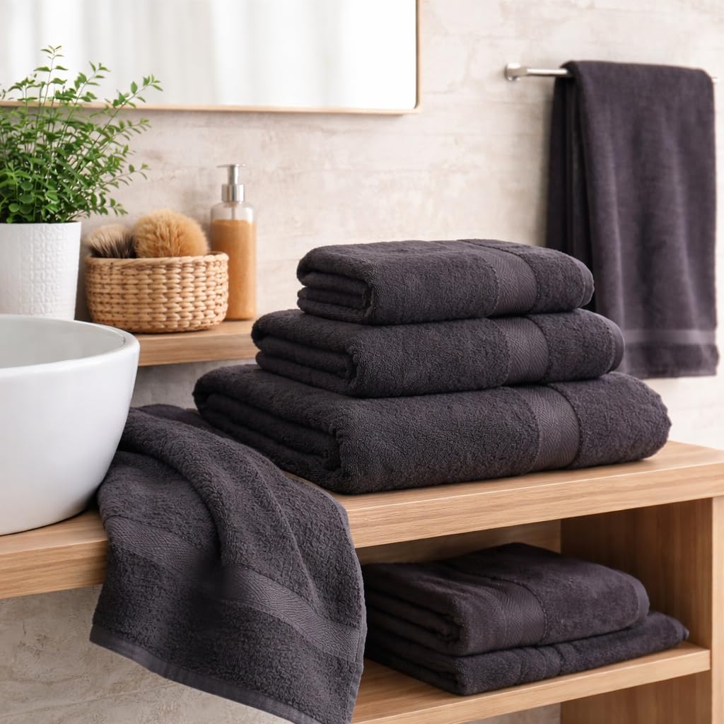 Betz 4-TLG. Handtuch Set Premium 100% Baumwolle 2 Duschtücher Duschtuch Grösse 70 x 140 cm 2 Handtüc