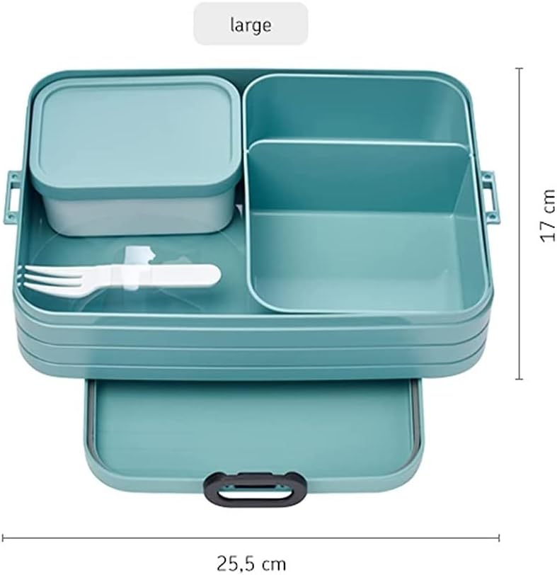Mepal Brotdose Large - Brotdose mit Bento Box - Für 4 Sandwiches oder 8 Brotscheiben - Lunchbox für
