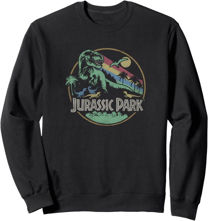 Jurassic Park T-Rex Breakout Logo Sweatshirt