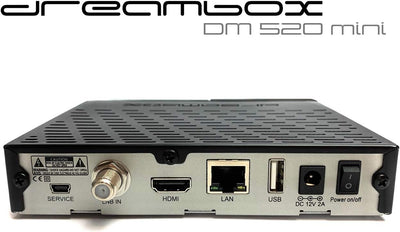 Dreambox DM520 Mini HD 1x DVB-S2 Tuner PVR Ready Full HD 1080p H.265 Linux Receiver