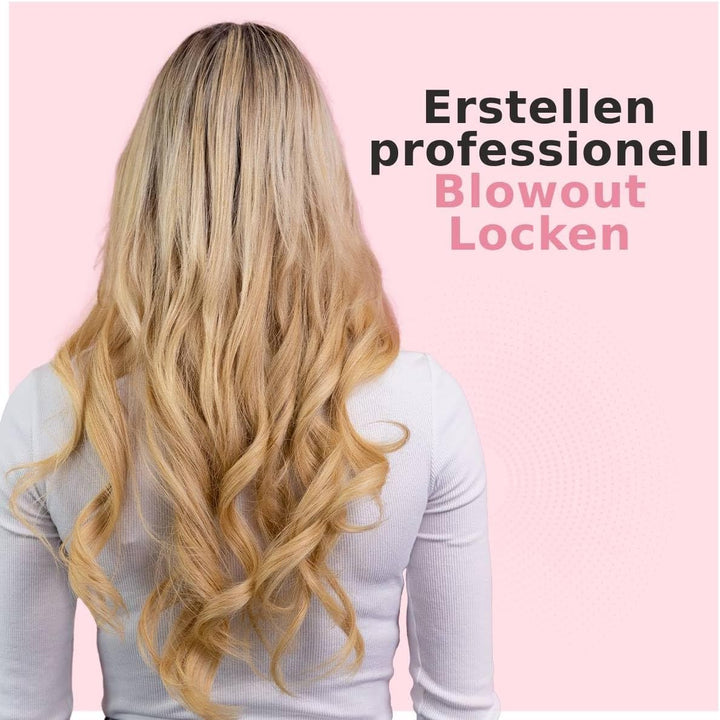 Largolash 5 in 1 Warmluftbürste Set, Schnelltrocknend Föhnbürste, Warmluft Lockenbürste, 3 Temperatu