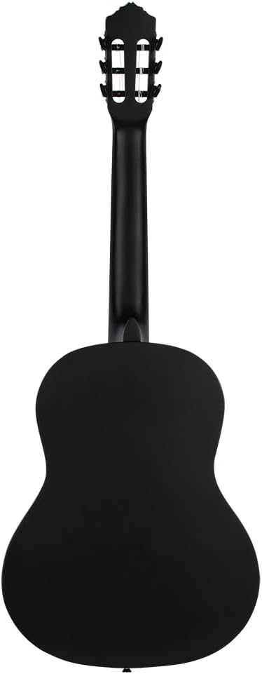 Ortega Guitars schwarze Konzertgitarre Full-Size - Student Series - Catalpakorpus mit Fichtendecke (
