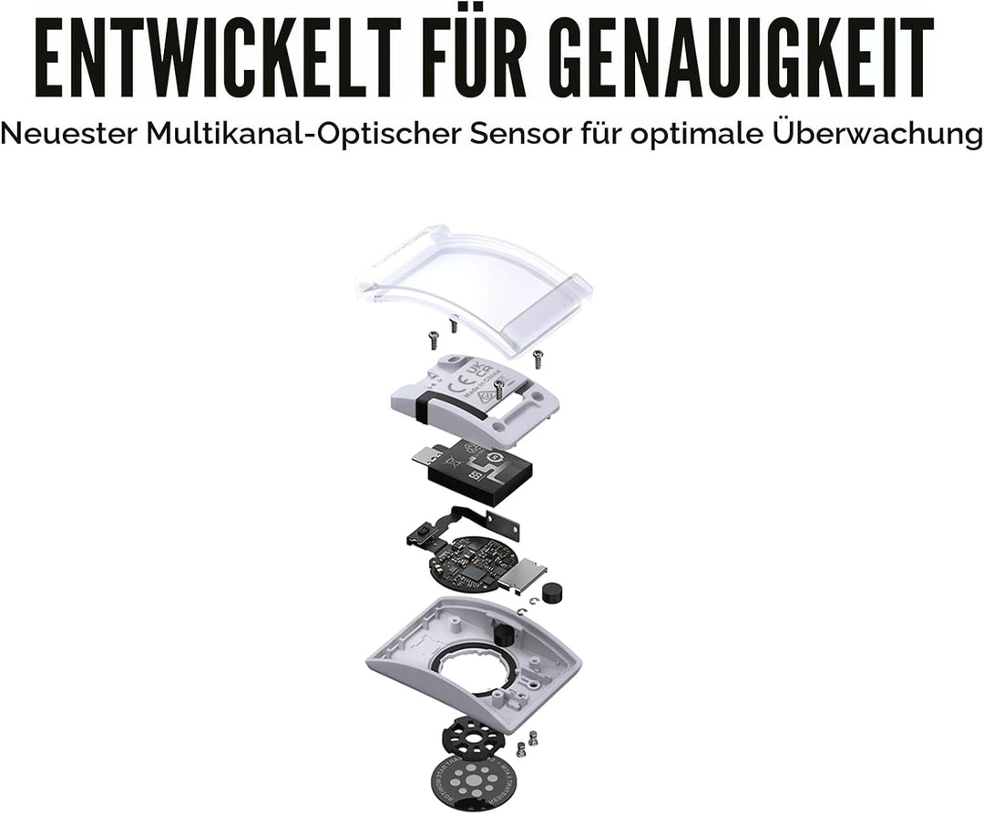COROS Herzfrequenzmonitor, Komfort, einfach zu tragen, automatische Verschleisserkennung, fortschrit