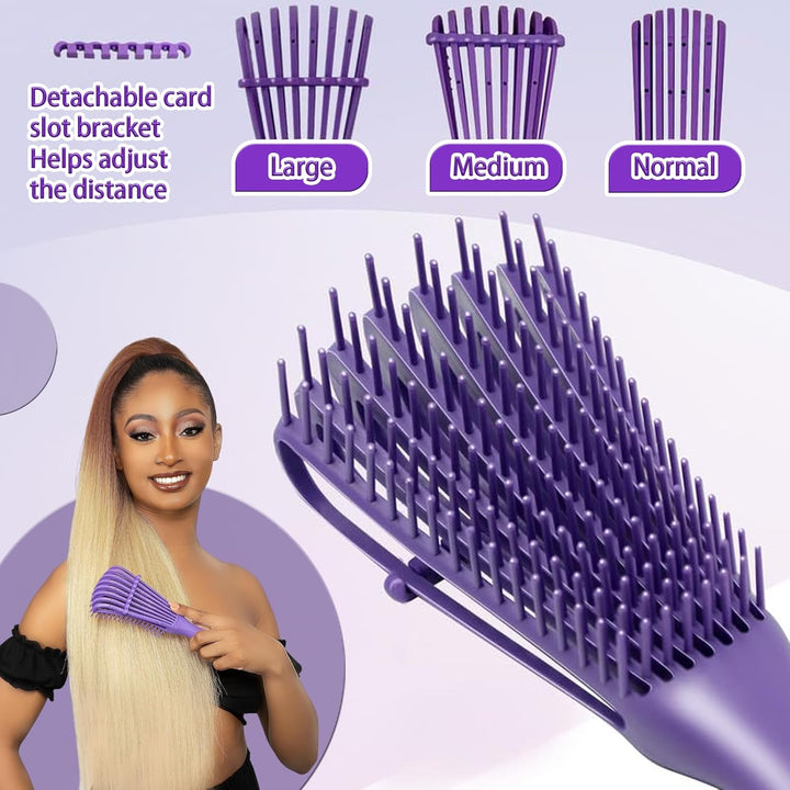 WhaleO Haarbürsten Set Lockenbürste Sleek Bun Bürste Curly Hair Brush Entwirrbürste Stielkamm Toupie