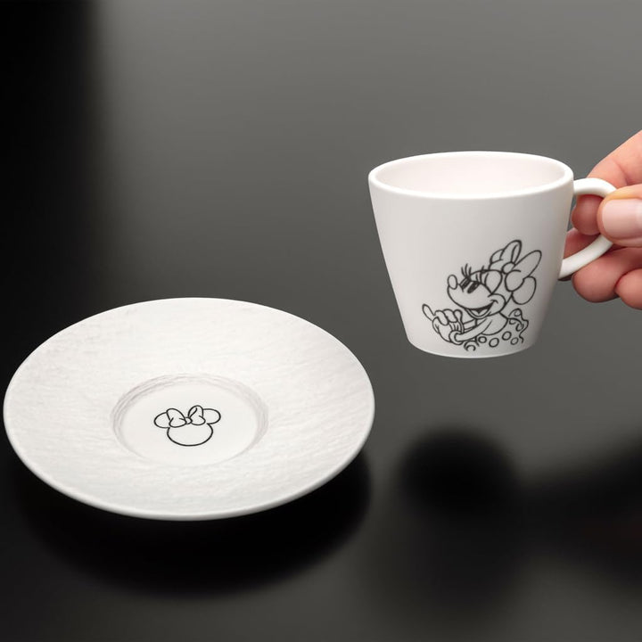 Villeroy & Boch Manufacture Rock blanc – Mickey Mouse – Espressotasse, weiss, spülmaschinenfest & mi