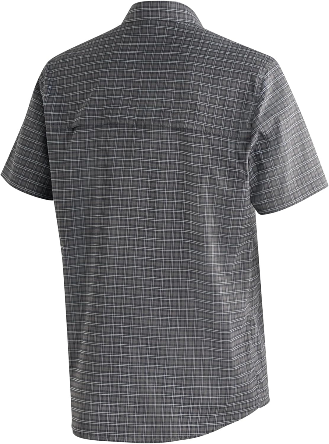 Maier Sports Herren Mats S/S Funktionshemd 50 Grey Check, 50 Grey Check