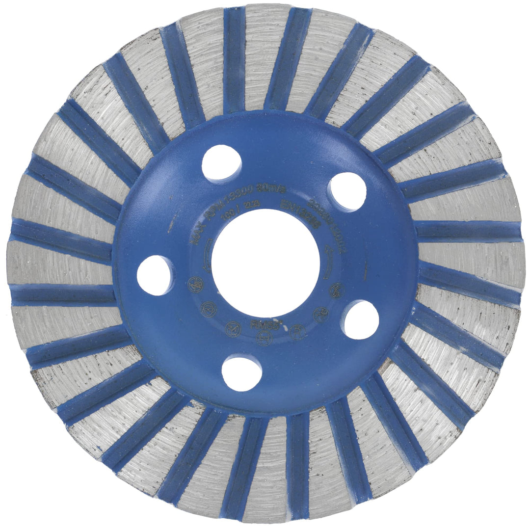 PRODIAMANT Fächerschleifer Diamantschleiftopf 100 mm x 22,2 mm - Profiqualität für Beton, Naturstein