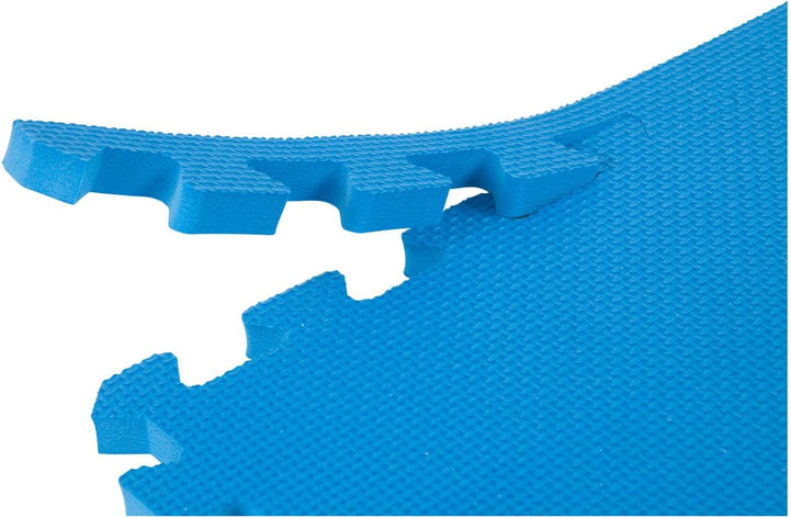 Vario-Step Gymnastikmatte Bodenmatte Sportmatte, Fitnessmatte 60x60 cm Blau, Blau