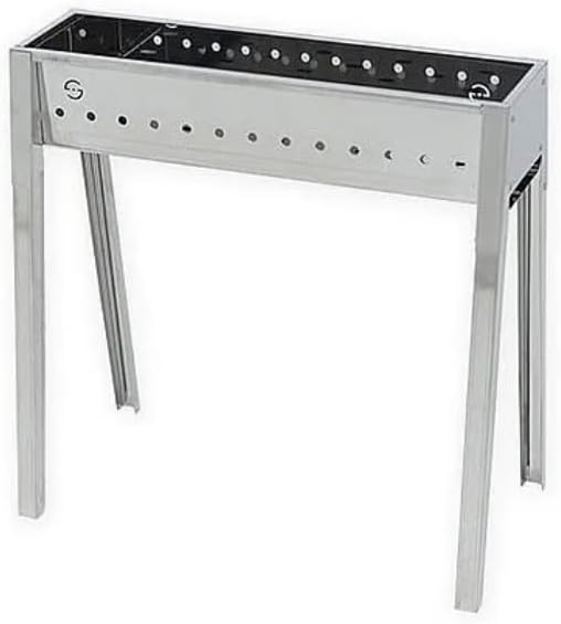 Lisa Kabelkanal und Holzkohlegrill, Edelstahl, Milano, 100 cm