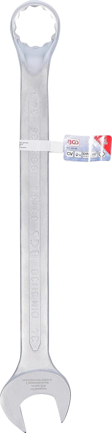 BGS 30134 | Maul-Ringschlüssel, gekröpft | SW 34 mm Schlüsselweite: 34 mm, Schlüsselweite: 34 mm
