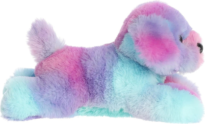 Aurora Adorable Mini Flopsie Puppy Stuffed Animal - Playful Ease - Timeless Companions - Rainbow 8 I