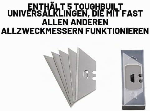 Toughbuilt TB-H4S5-01 Schaber-Allzweckmesser, 5 Klingen