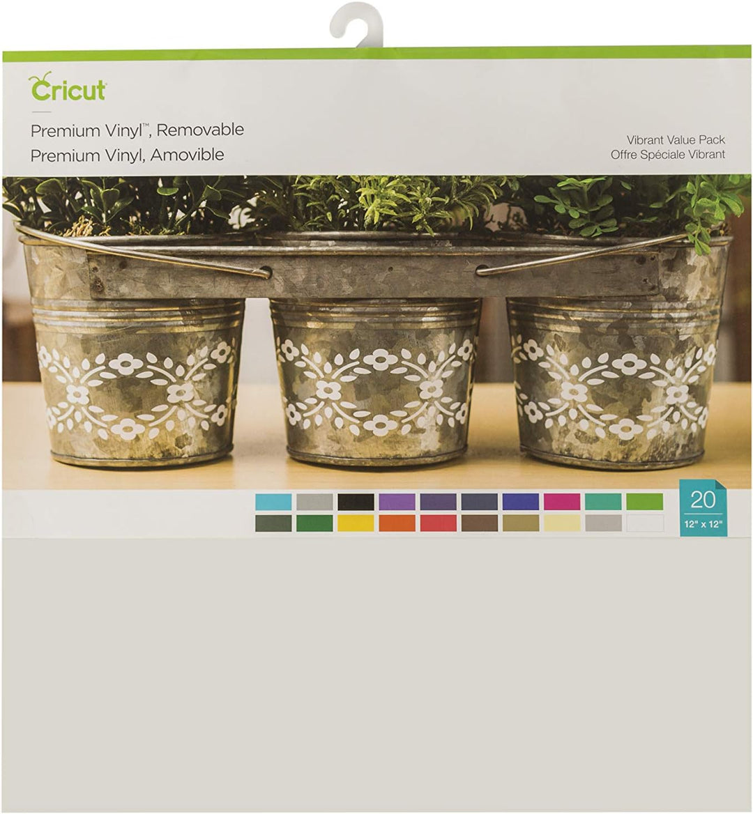 Cricut Premium Vinyl – ablösbar, 30,5 x 30,5 cm selbstklebende Aufkleberblätter – verschiedene Muste