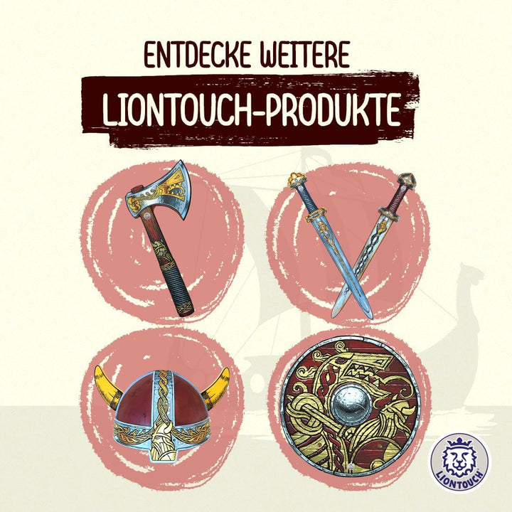 Liontouch - Wikingerumhang | Für Kinder von 3-8 Jahren – Einheitsgrösse | Chief Haralds mittelalterl