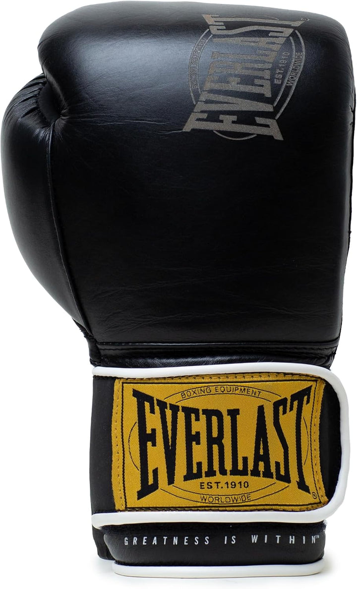 Everlast Unisex 1910 Boxing Handschuhe 14oz Schwarz, 14oz Schwarz