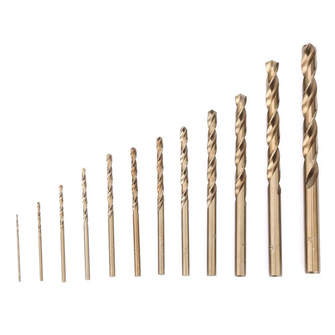 74 Stück Hochgeschwindigkeitsstahl M35 Kobalt-Spiralbohrer Set Spiralbohrer Set Verbrauchsmaterial B