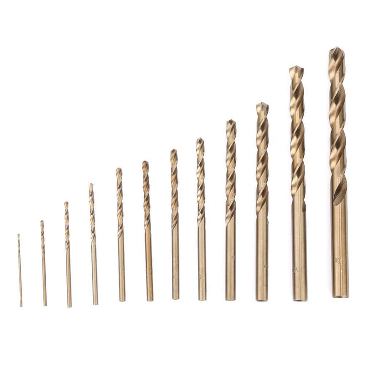 74 Stück Hochgeschwindigkeitsstahl M35 Kobalt-Spiralbohrer Set Spiralbohrer Set Verbrauchsmaterial B