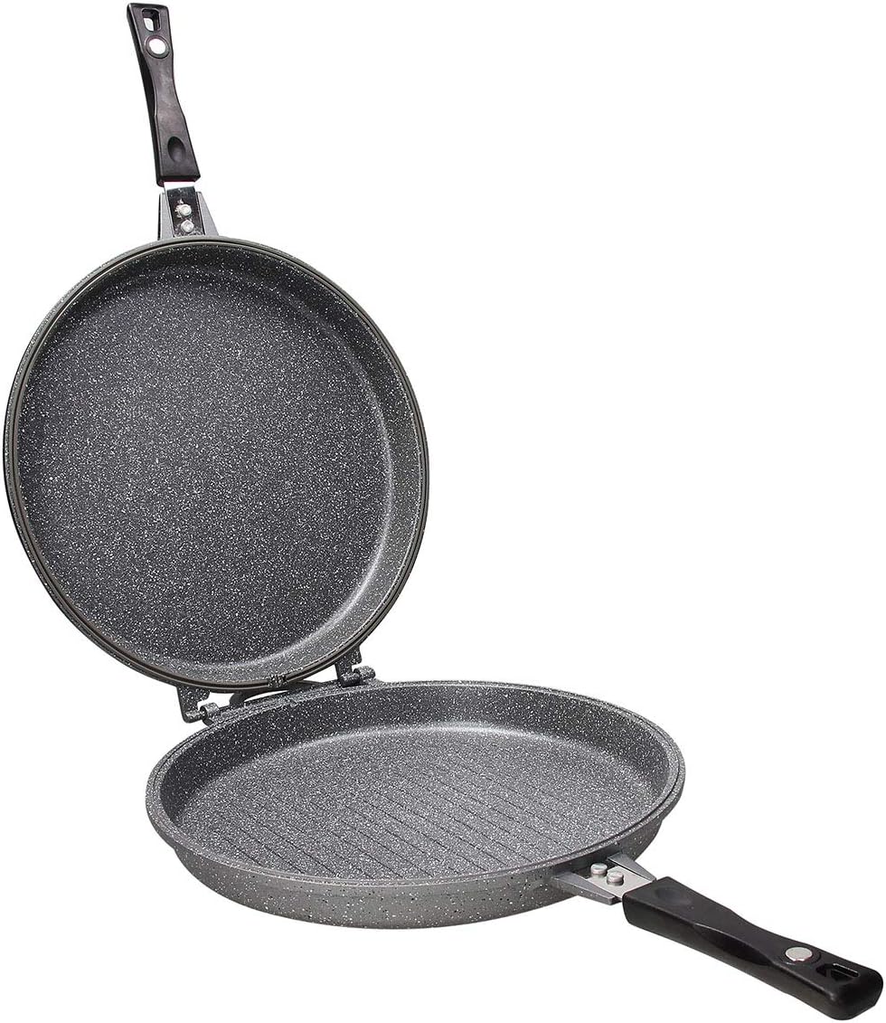 Tognana WI758F2AMN2 Doppelpfanne 30 cm, Aluminium, Schwarz