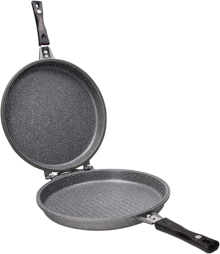 Tognana WI758F2AMN2 Doppelpfanne 30 cm, Aluminium, Schwarz