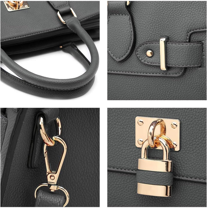 Dasein Women Handbags and Purses Ladies Shoulder Bag Top Handle Satchel Tote Work Bag with Matching