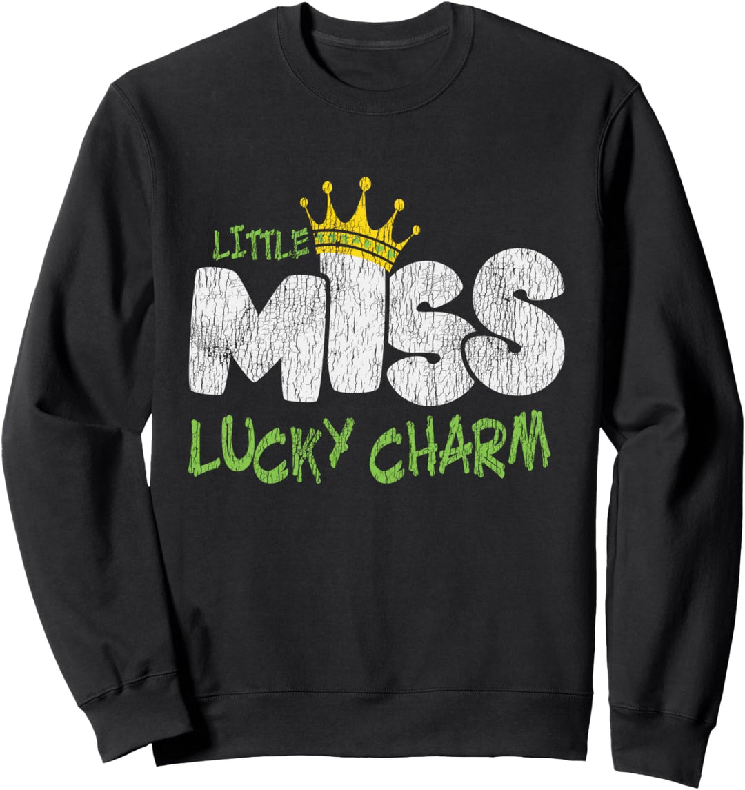 Kleines Fräulein Glücksbringer St. Patrick's Day Kinder Girl Sweatshirt
