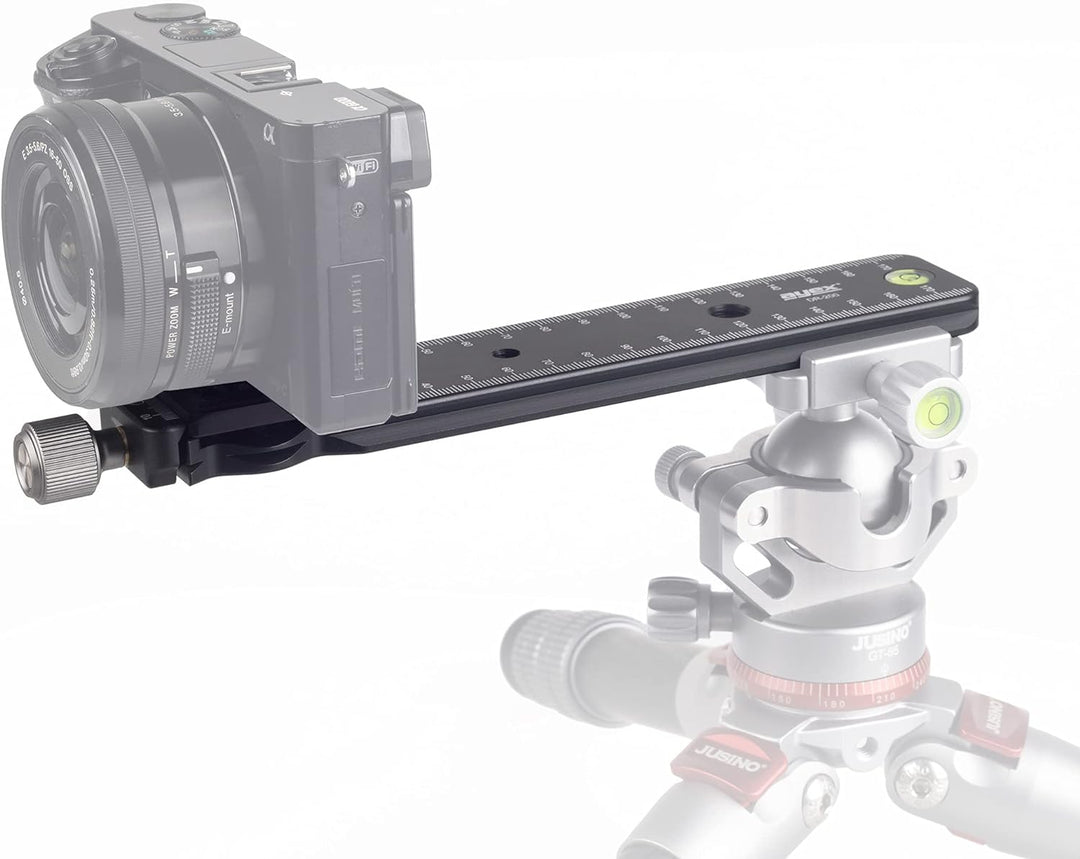 ayex Einstellschlitten, Makroschiene mit Klemme und Schraubkopf DR-200, Für DSLR-Kameras und Stativk
