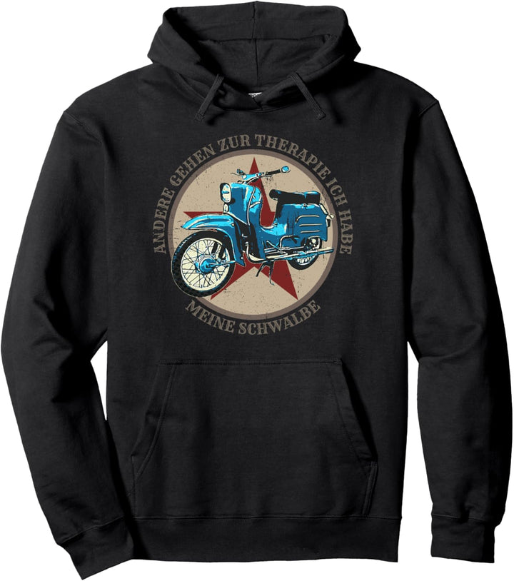 Schwalbenfahrer Schwalbe DDR Moped Design Geschenk Pullover Hoodie