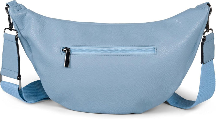 styleBREAKER Damen Halbmond Crossbody Schultertasche, abnehmbarer verstellbarer Schultergurt, Einfar