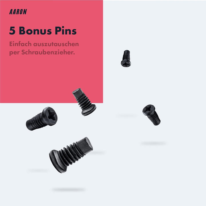 AARON Rock - MTB Pedale Fahrrad aus Alu mit abgedichteten Industrie-Kugellager, rutschfest durch aus