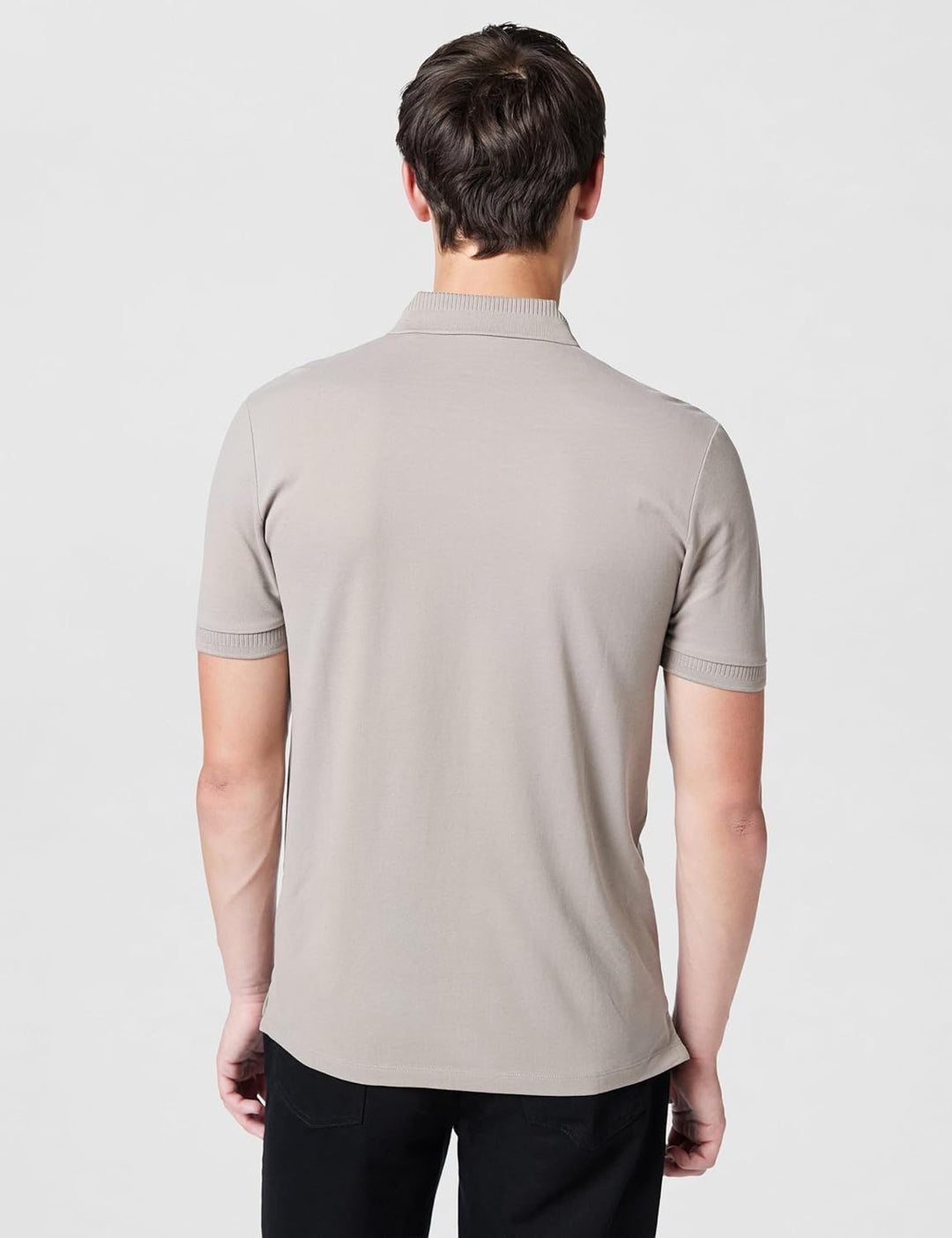 HUGO Herren Dereso222 Slim-Fit Poloshirt aus Baumwoll-Piqué mit Logo-Label S Light/Pastel Brown 237,