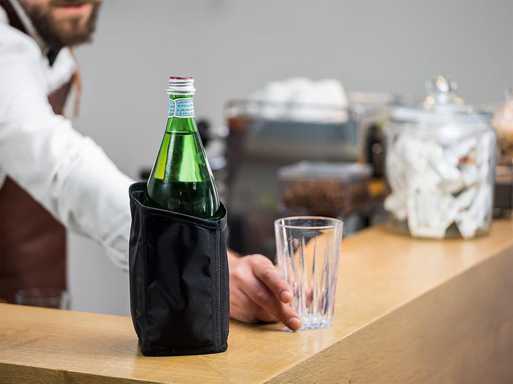 2er Pack Kühlmanschetten, für Flaschen bis Ø 9,5 cm, Flaschenkühler für Sekt- und Champagnerflaschen