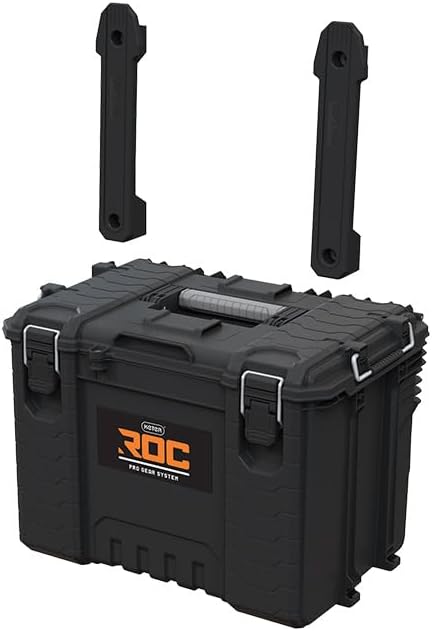 Keter ROC Pro Gear Robuster XL-Werkzeugkasten, modular, stapelbar, leicht, langlebig, IP65 wasserdic