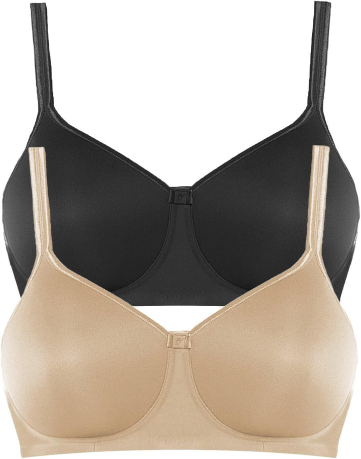 Anita 2er Sparpack Prothesen-BH mit Schale Tonya 5706X Gr. 70-95 AA-E 70A Haut/Schwarz, 70A Haut/Sch