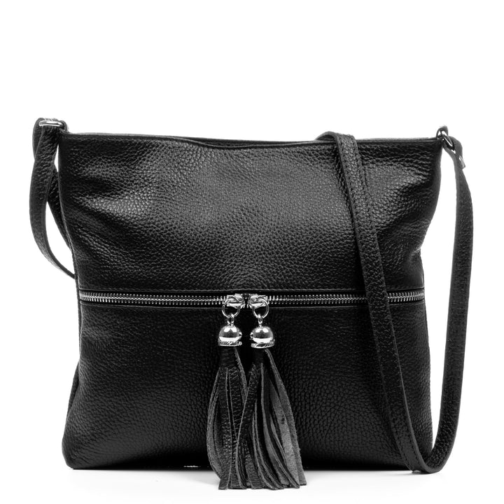 FIRENZE ARTEGIANI. Altino Umhängetasche für Damen, Echtleder, Dollaro-Finish, 27 x 6 x 25 cm, Farbe: