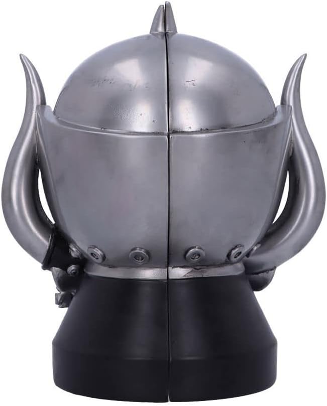Nemesis Now Offizielles Lizenzprodukt Motorhead Warpig Snaggletooth Buchstützen, Silber, 18 cm, B537