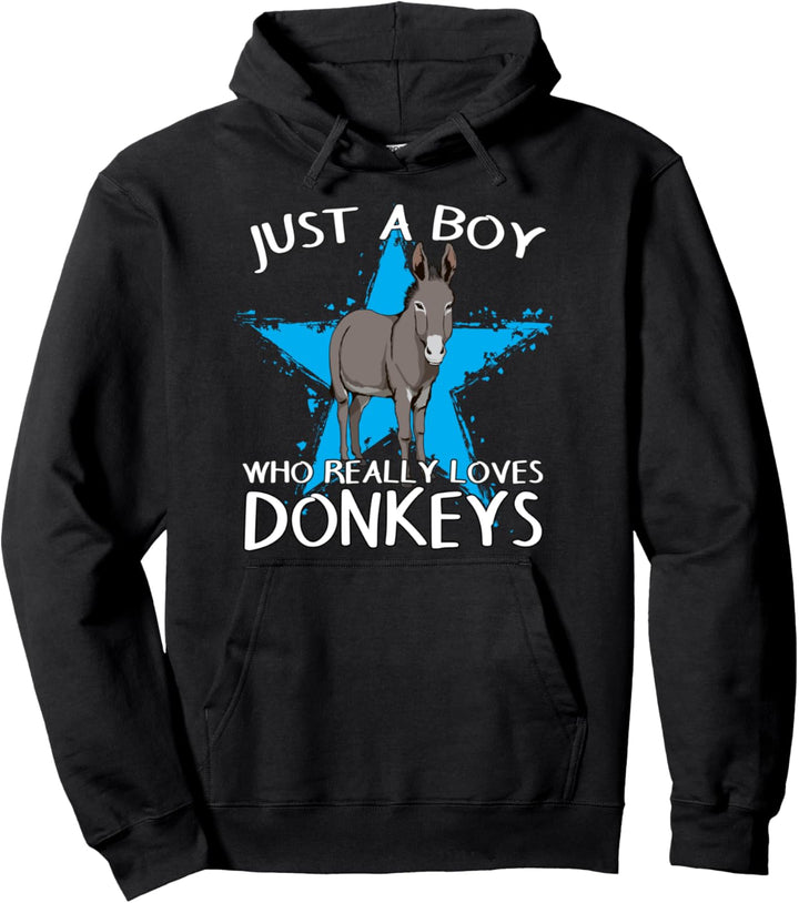 Esel Landwirt Maultier Herren Junge liebt Esel Pullover Hoodie