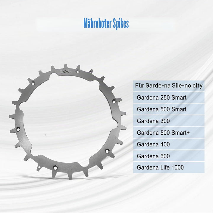 CDIYTOOL Edelstahl Rasenmäher Spikes für Garden.a Sileno City Rasenmäherroboter, 212 mm Rasenmäher M