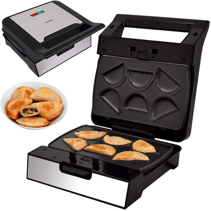 Syntrox Germany Mini Empanada Maker MM-1400W mit herausnehmbaren Backplatten