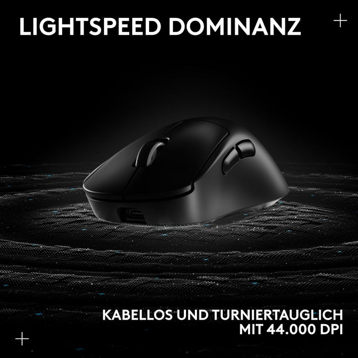 Logitech G PRO X SUPERLIGHT 2 DEX LIGHTSPEED kabellose Gaming-Maus, West Europa Verpackung, 60 g lei