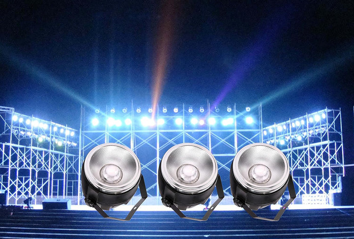 Tom, LED, 35 Watt, RGB-Farbspektrum, COB, LED-Lampe mit einem Reflektor aus glänzendem Aluminium glä