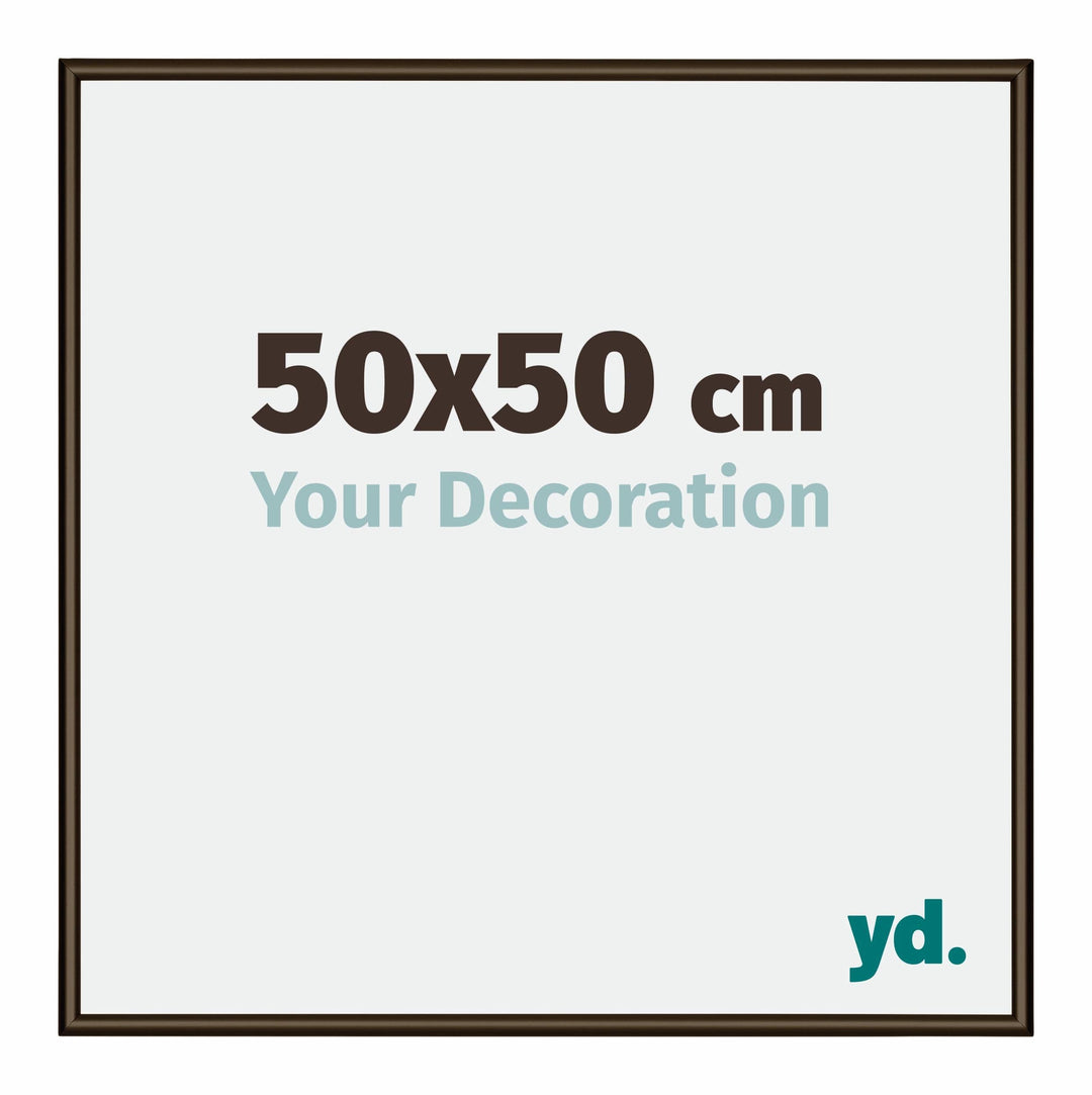 yd. Your Decoration - Bilderrahmen 50x50 cm - Bilderrahmen aus Aluminium mit Acrylglas - Antireflex