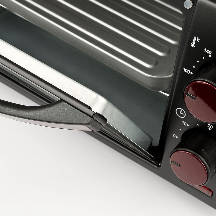G3 Ferrari G10169 Elektrischer Ofen Il Moro 10, 10 Liter, 800 Watt, Rostfreier Grill, Metall