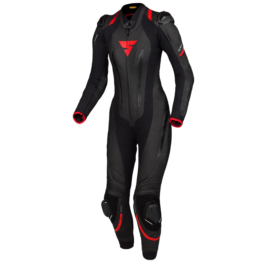 SHIMA Damen Miura Rs Motorradkombi (1er Pack) 34 Schwarz/Rot, 34 Schwarz/Rot